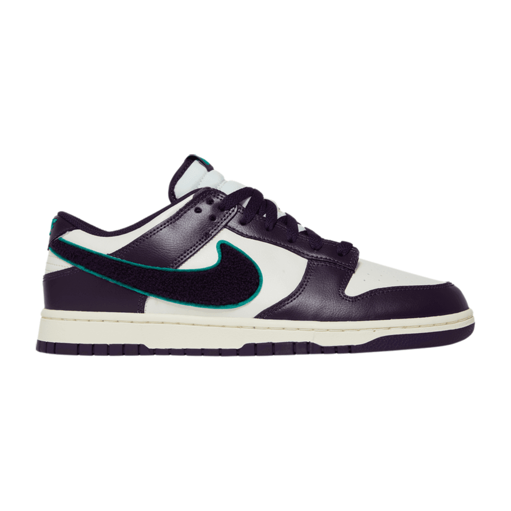 TENIS NIKE DUNK LOW CHENILLE SWOOSH SAIL GRAND PURPLE