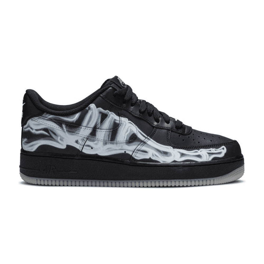 Tenis Nike Air Force 1 Low Black Skeleton Halloween 2019