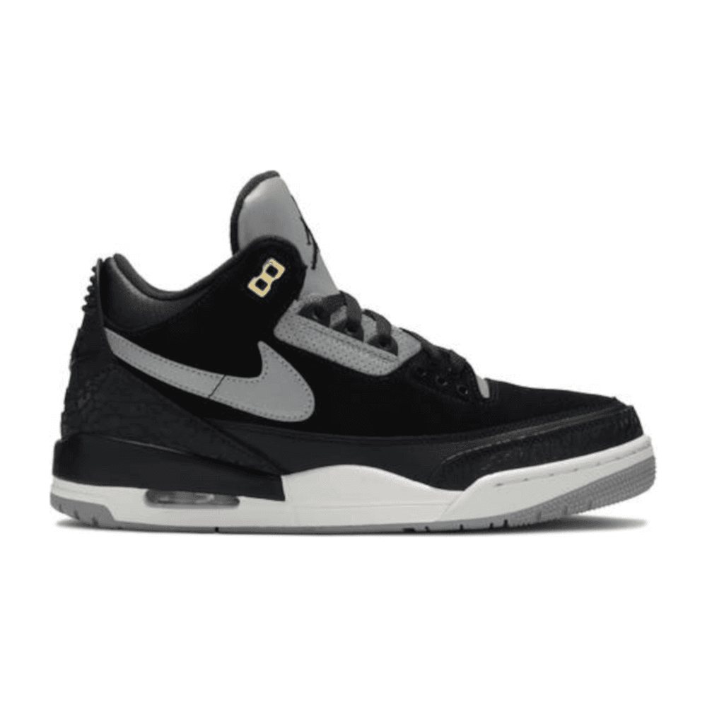 Tenis Jordan 3 Tinker Black Cement Gold