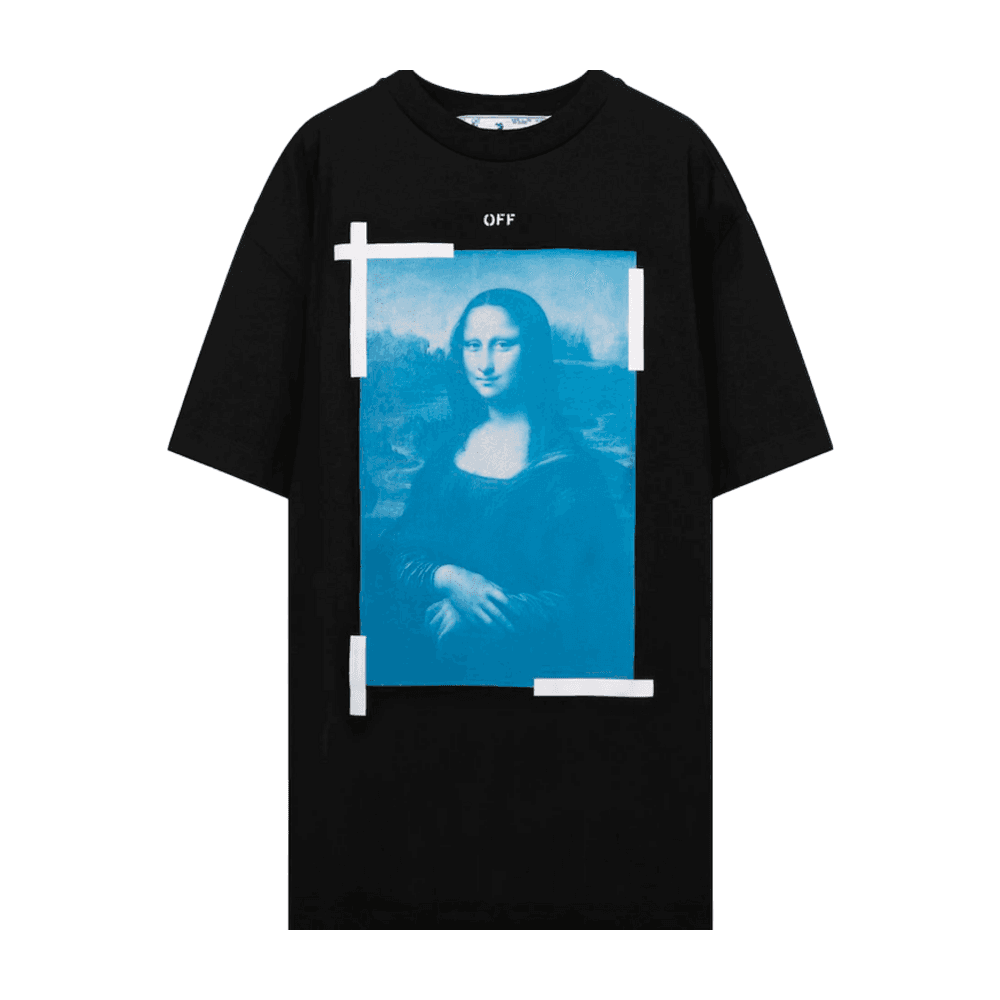 OFF- WHITE MONA LISA T SHIRT BLACK