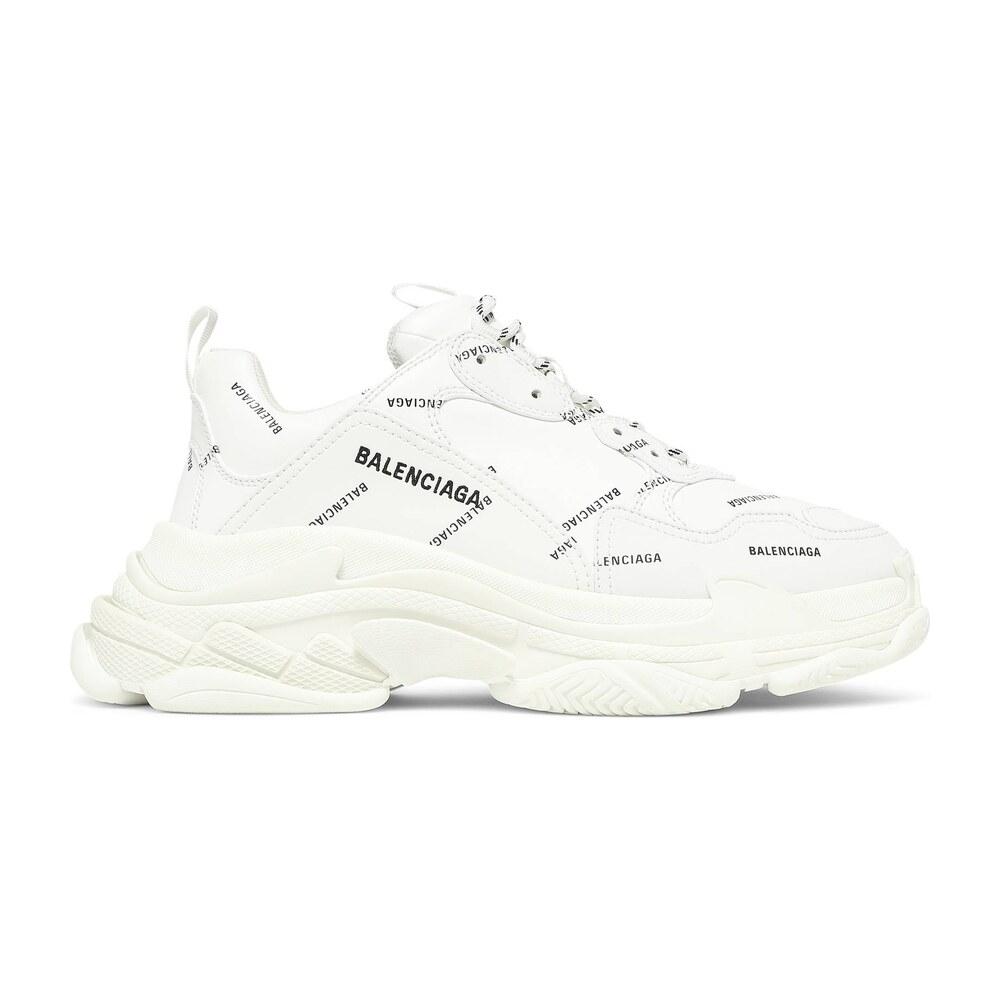Tenis Balenciaga Triple S Allover Logo White