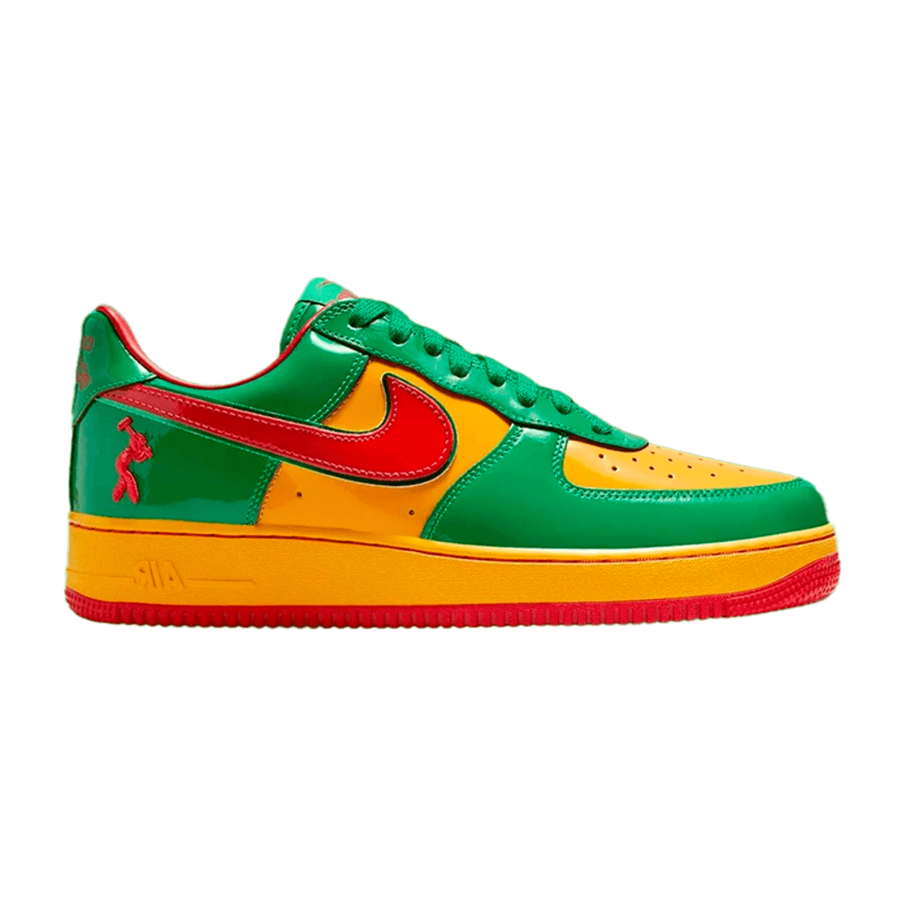 TENIS NIKE AIR FORCE 1 LOW LIL YACHTY CONCRETE BOY LUCKY GREEN
