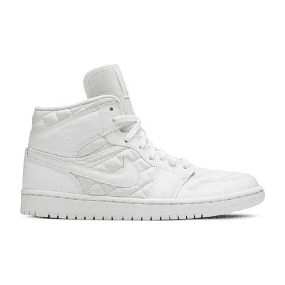 Tenis Air Jordan 1 Mid Quilted White