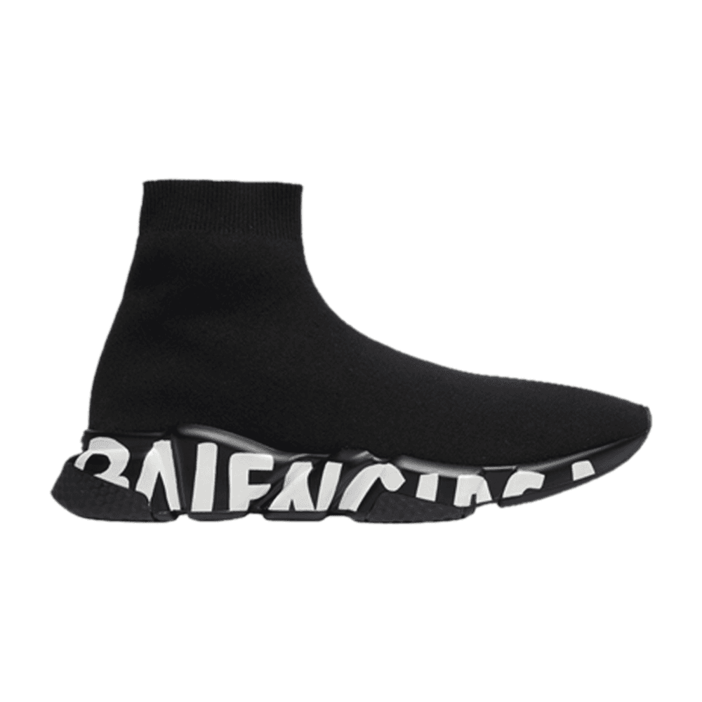 Tenis Balenciaga Speed Graffiti Trainers Black White