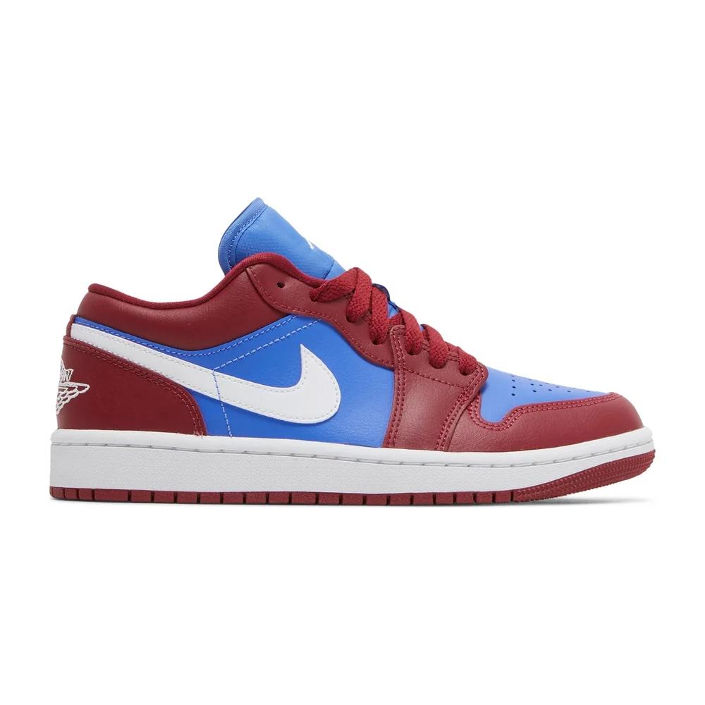 Tenis Air Jordan 1 Low Pomegranate Medium Blue
