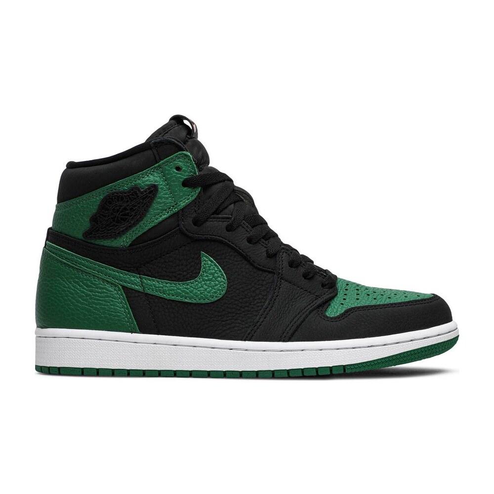 Tenis Air Jordan 1 High Pine Green Black