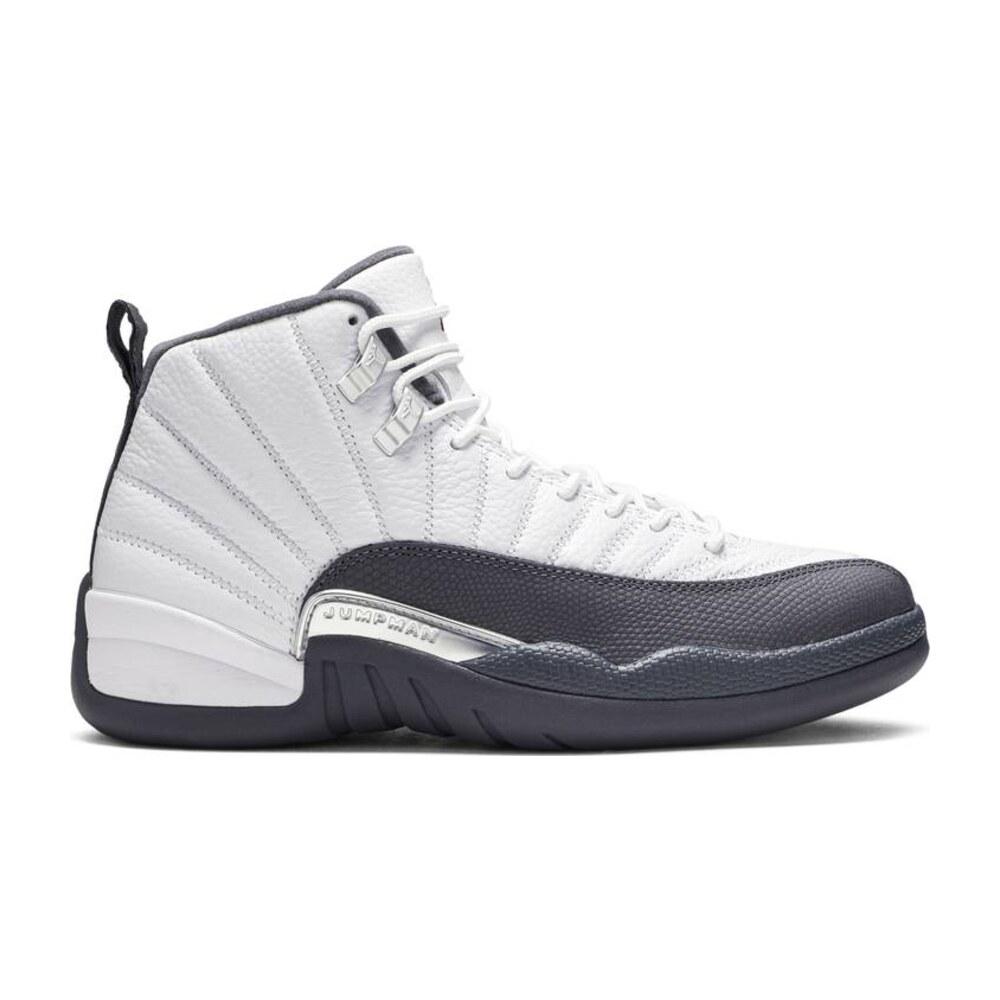 Tenis Jordan 12 White Dark Grey