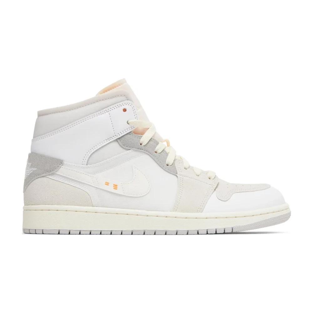 Tenis Air Jordan 1 Mid Se Craft Inside Out White Grey