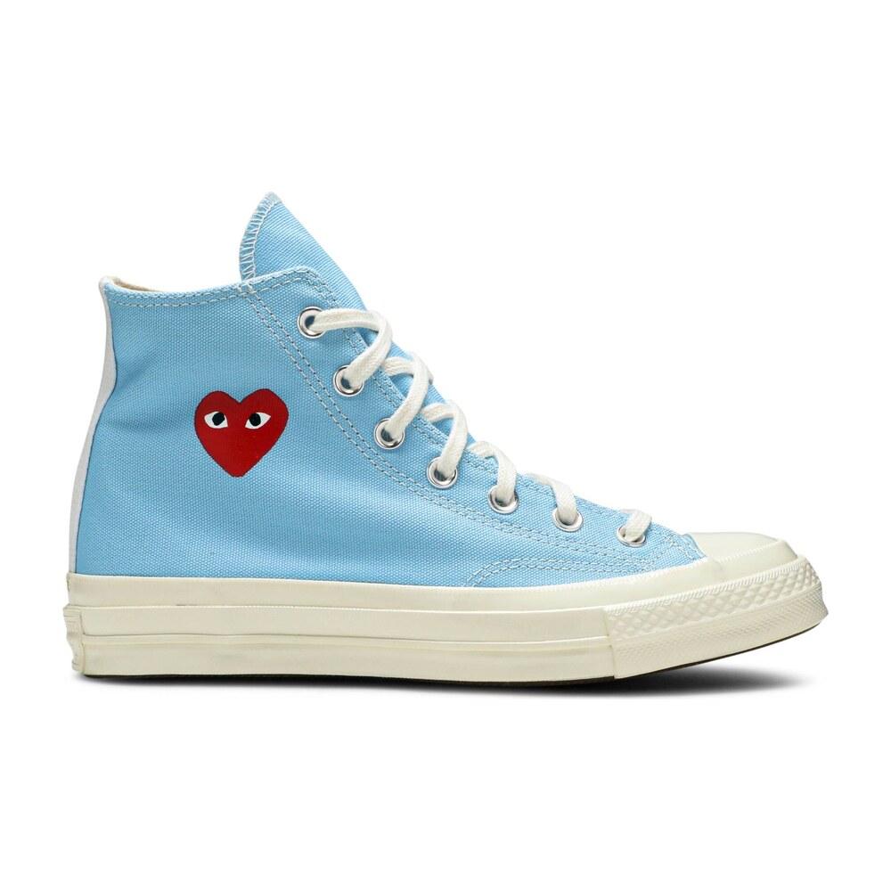 Tenis Converse Chuck Taylor All Star 70s Hi Comme Des Garçons Play Bright Blue