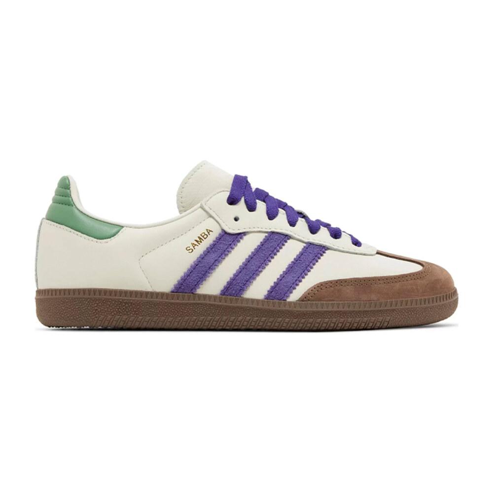 TENIS ADIDAS SAMBA OG OFF WHITE CORE PURPLE GREEN BROWN