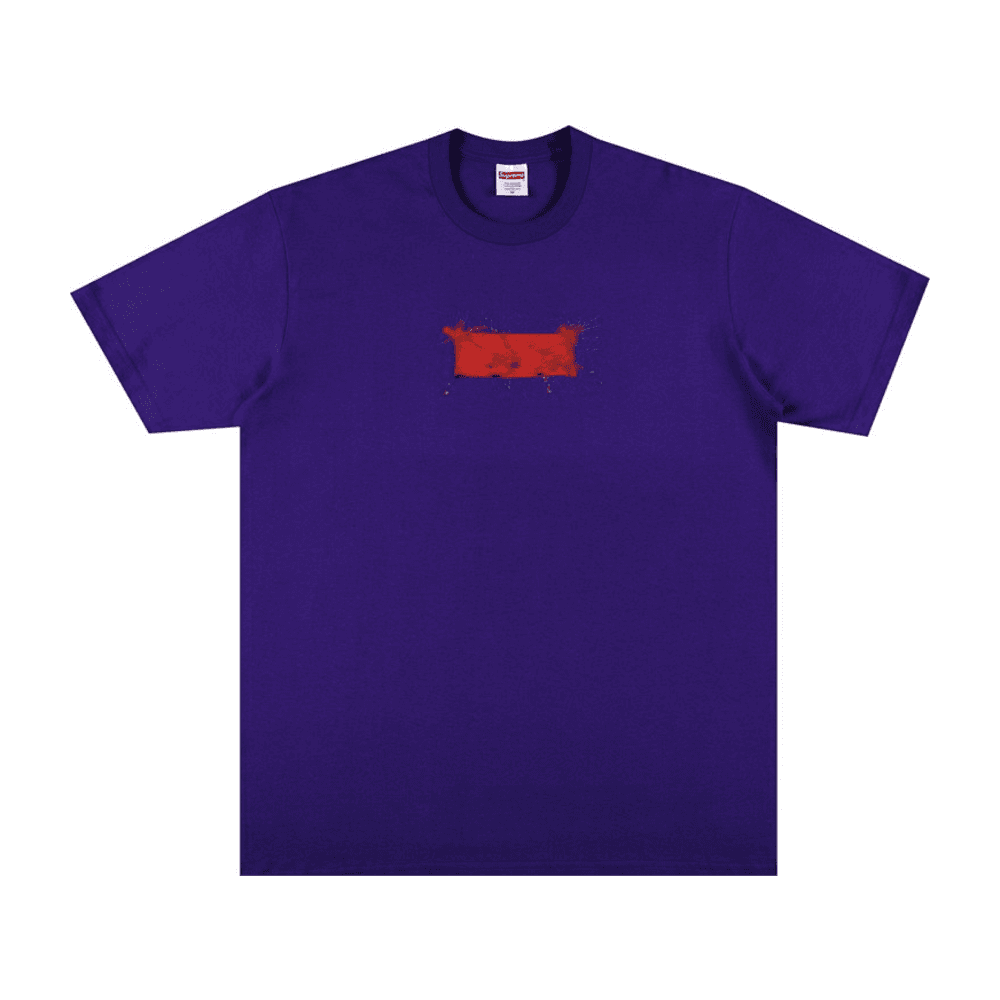 Supreme Ralph Steadman Box Logo Tee Purple