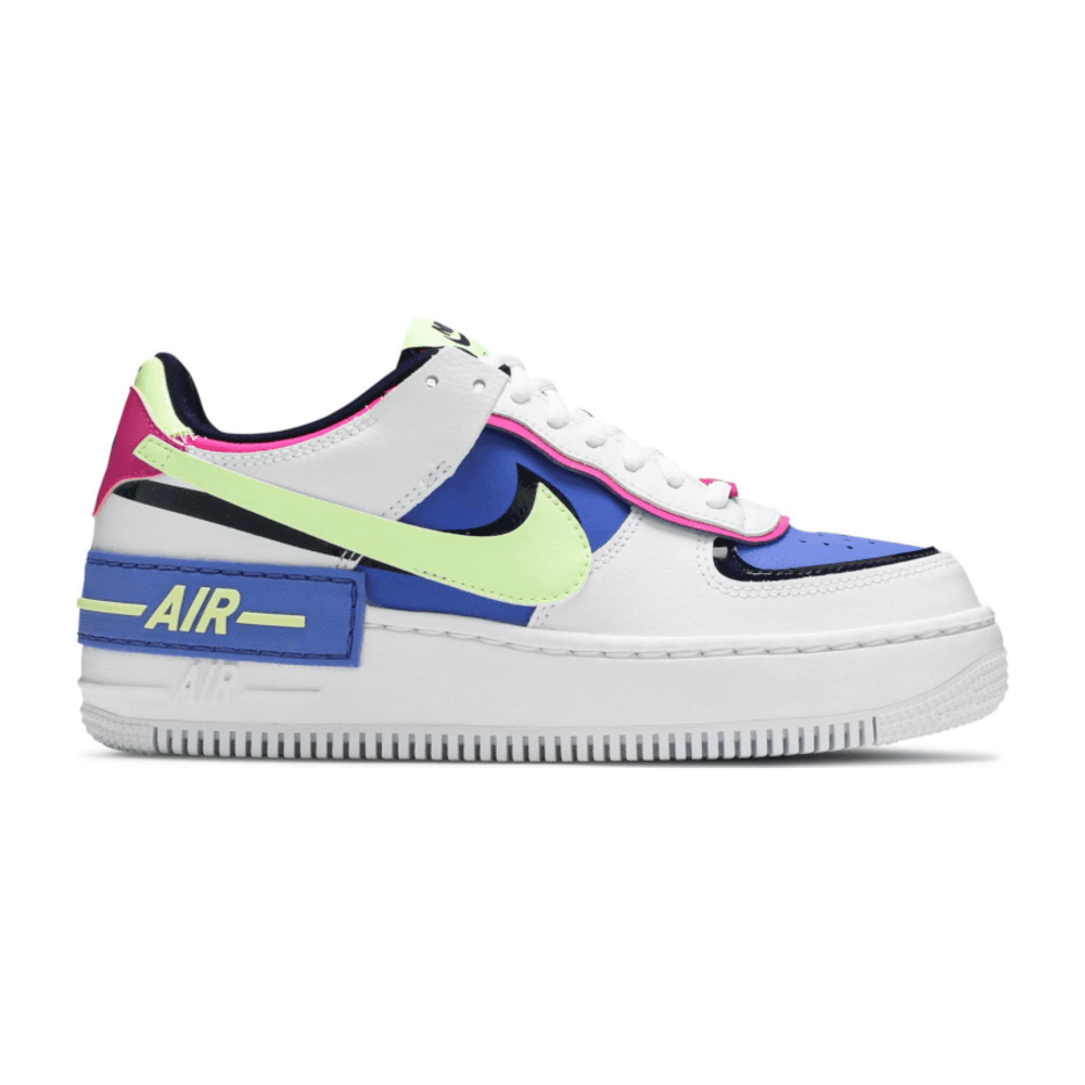 Tenis Nike Air Force 1 Low Shadow White Sapphire Barely Volt