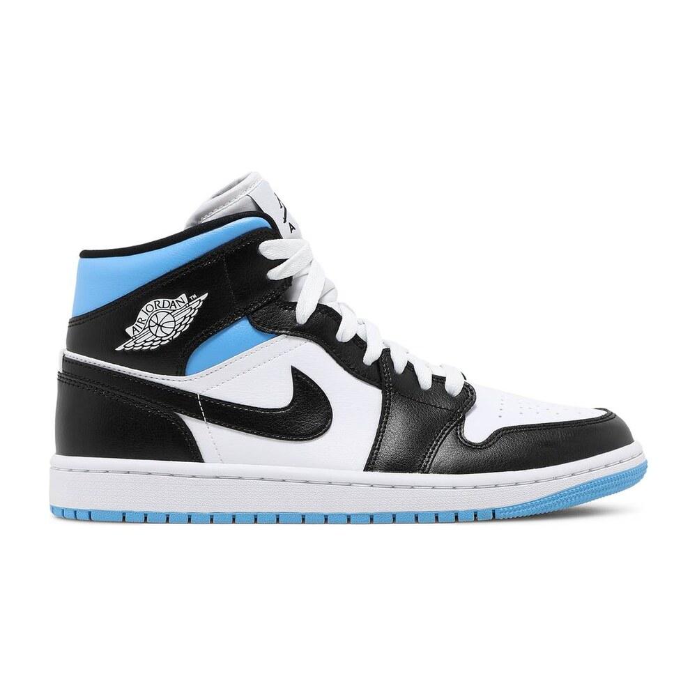 Tenis Air Jordan 1 Mid University Black White