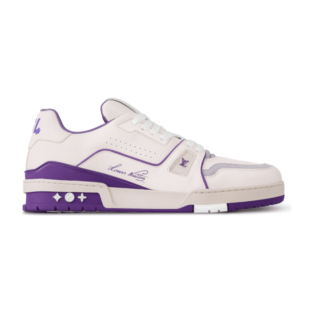 TENIS LOUIS VUITTON TRAINER #54 SIGNATURE WHITE PURPLE