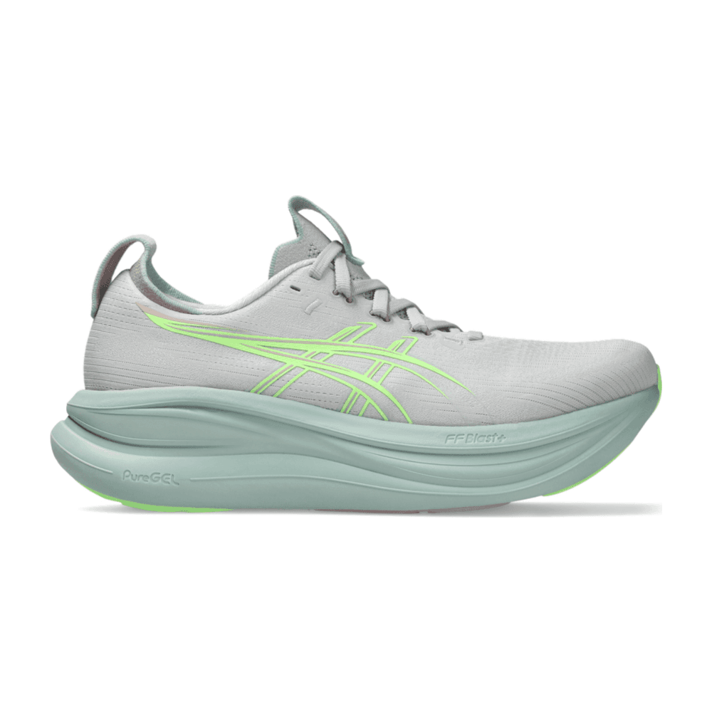 TENIS ASICS GEL-NIMBUS 28 COULD GREY ILLUMINATE GREEN