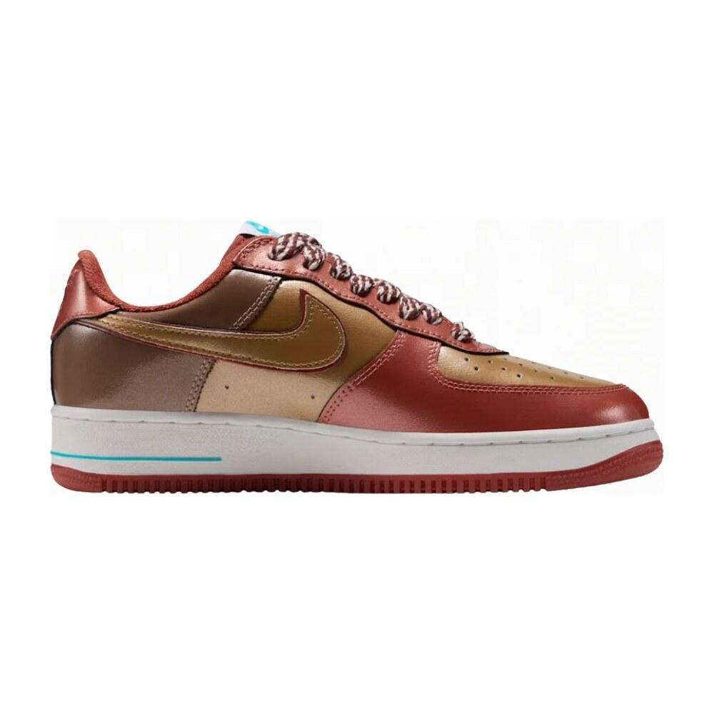 TENIS AIR FORCE 1 x NIGO x J-HOPE BURNT SUNRISE AND METALLIC GOLD