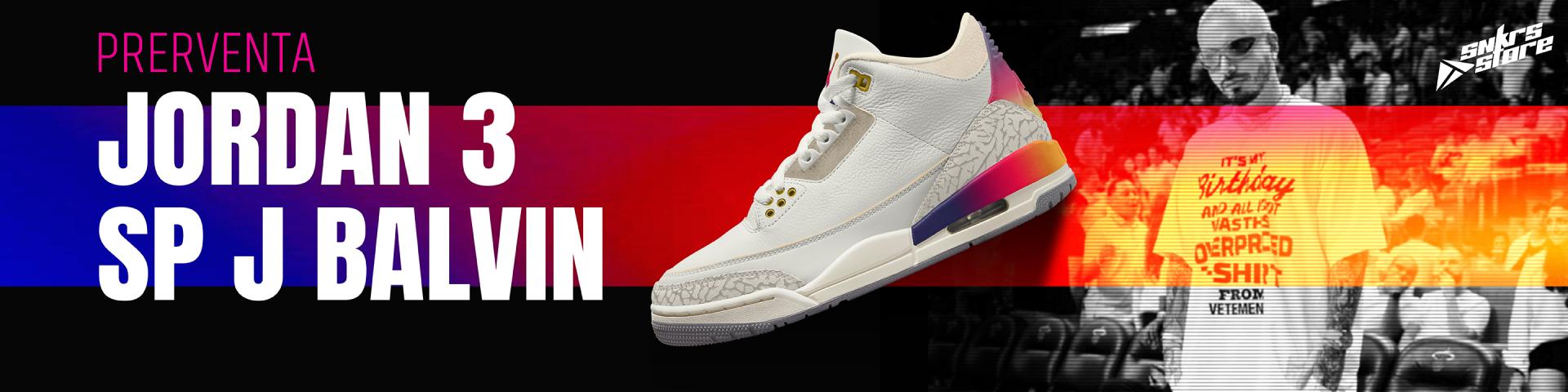 JORDAN 3 SP J-BALVIN: El tercer par de esta colaboración que todos querrán en su colección