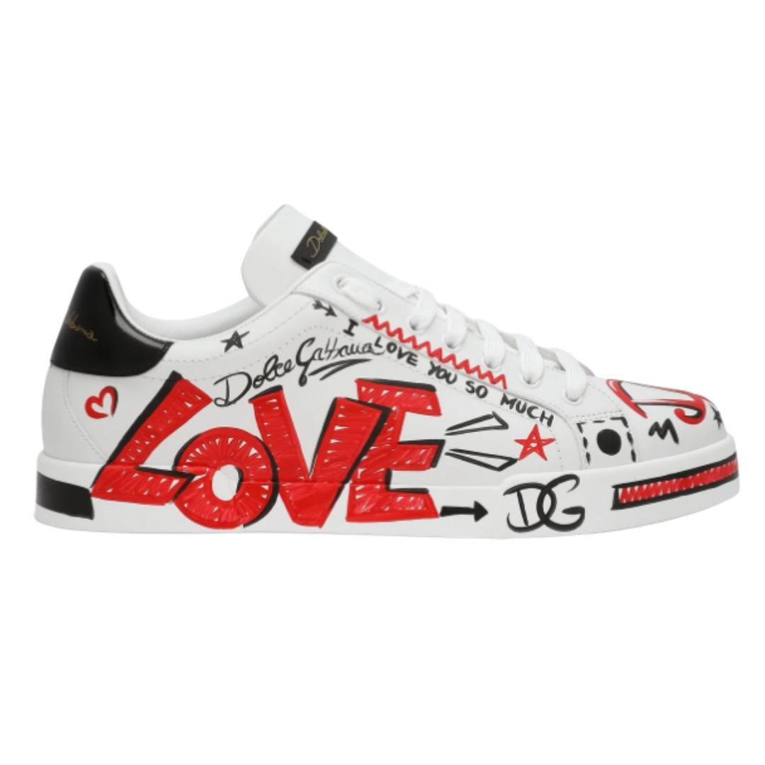 TENIS DOLCE & GABBANA PORTOFINO PRINT LOVE DG